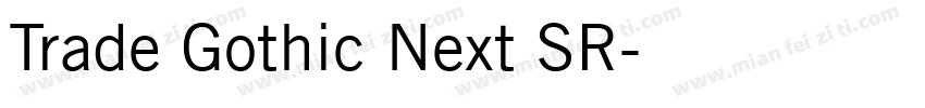 Trade Gothic Next SR字体转换